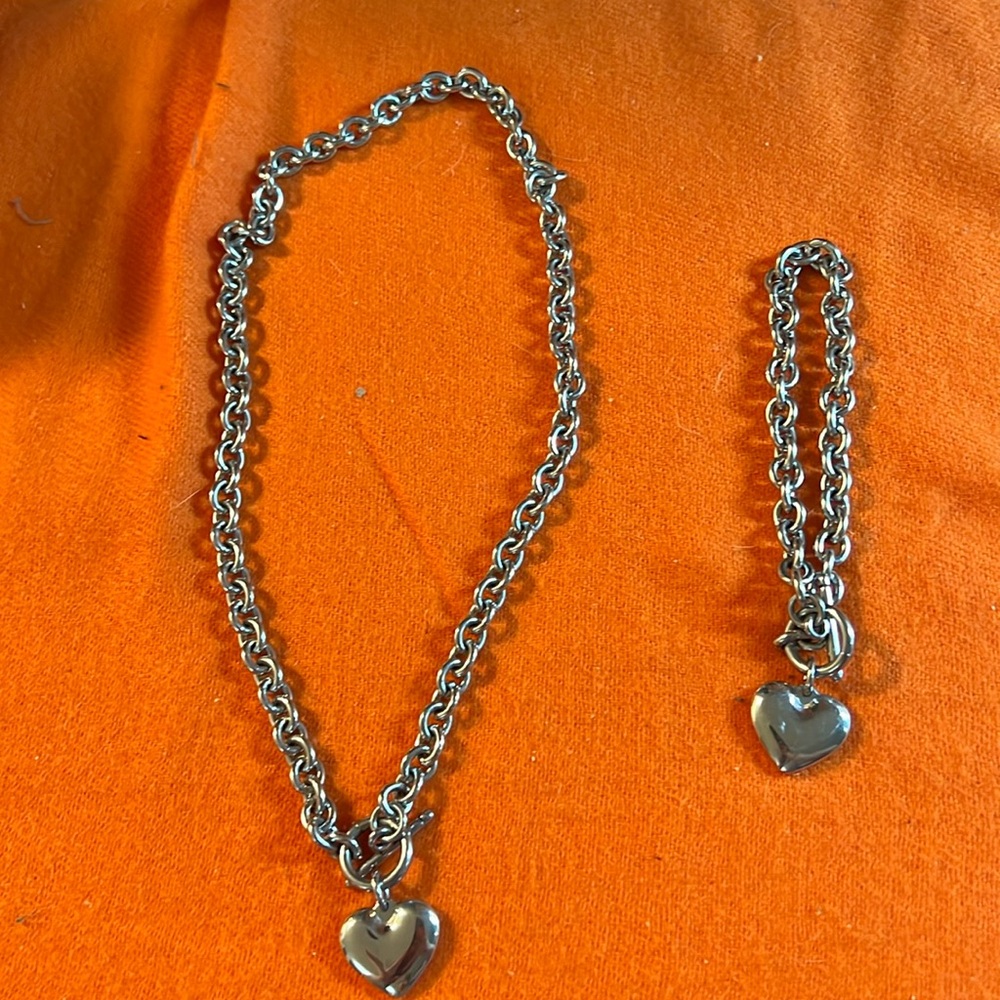 Choker and bracelet set